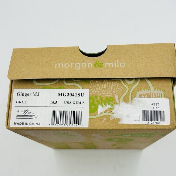 Morgan & Milo Ginger Mary Jane Purple Sneakers Little Girls Sz 10.5 NEW with Box - Picture 9 of 9